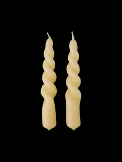 Gedrehte Kerze 14 Cm 2er-Pack