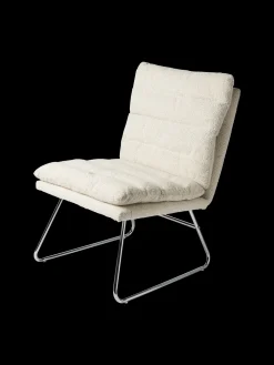 Loungesessel Mit Bouclé-Stoff