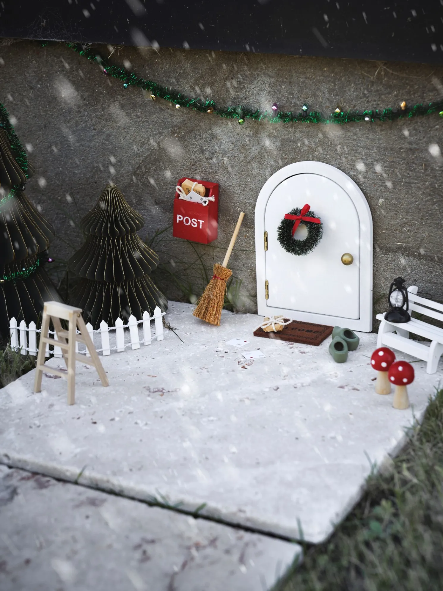 Miniatur-Weihnachtsset