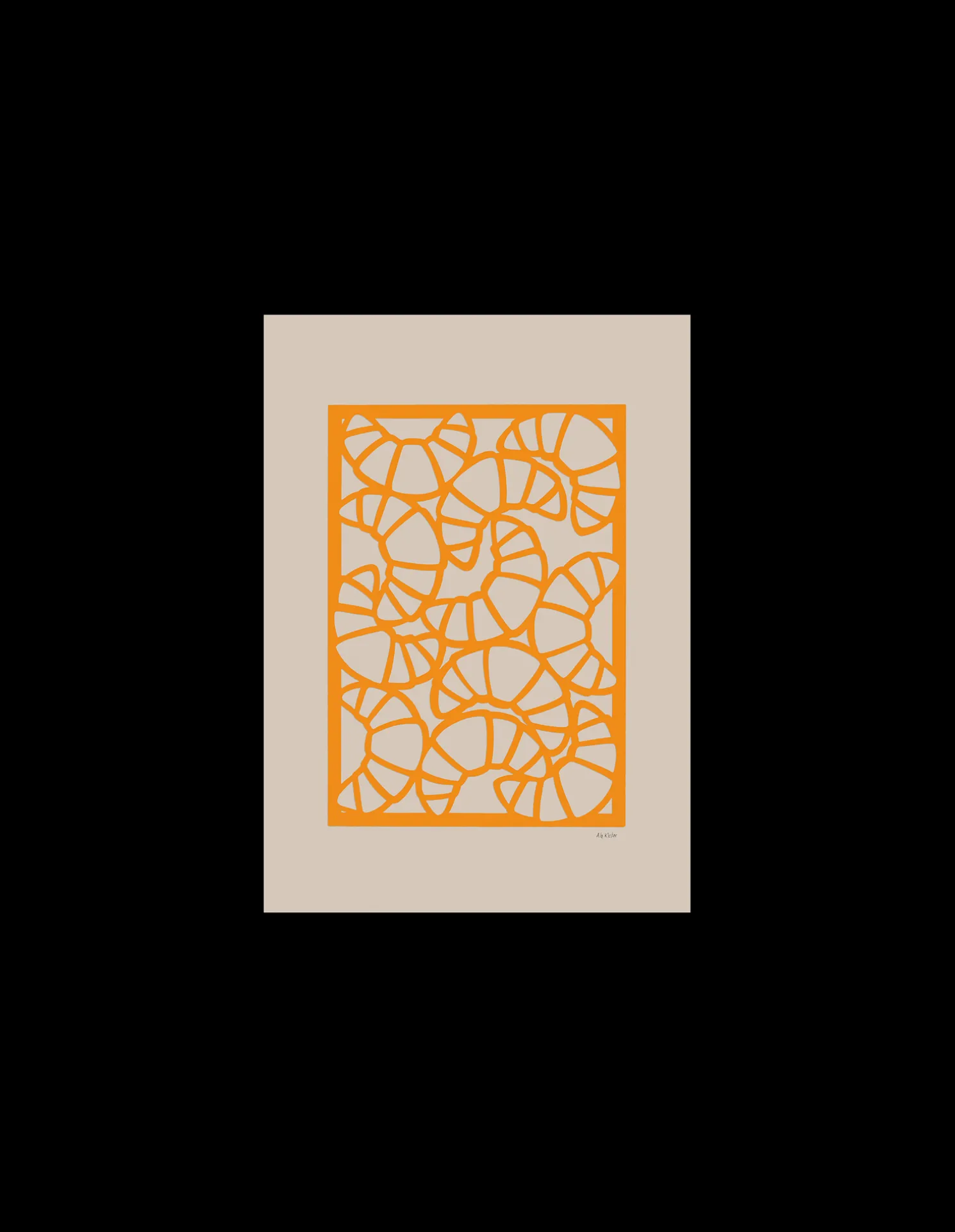 Poster Croissants A4
