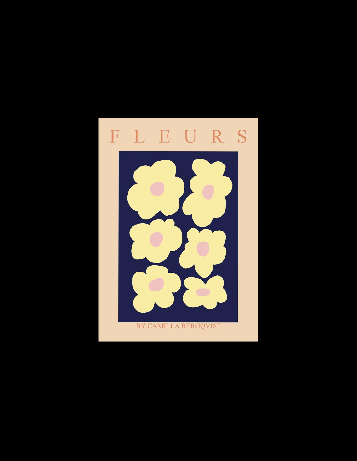 Poster Fleurs A4