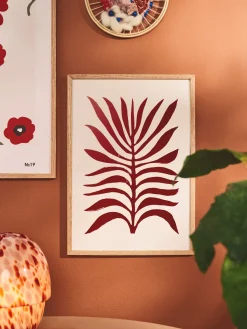 Poster Red Branch / Lino Print A3