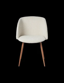 Stuhl Mit Bouclé-Stoff
