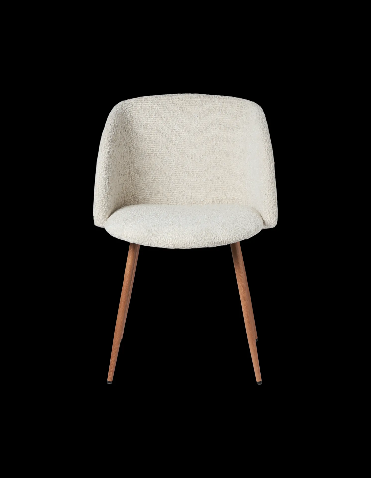 Stuhl Mit Bouclé-Stoff
