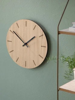 Wanduhr Light Oak Ø28