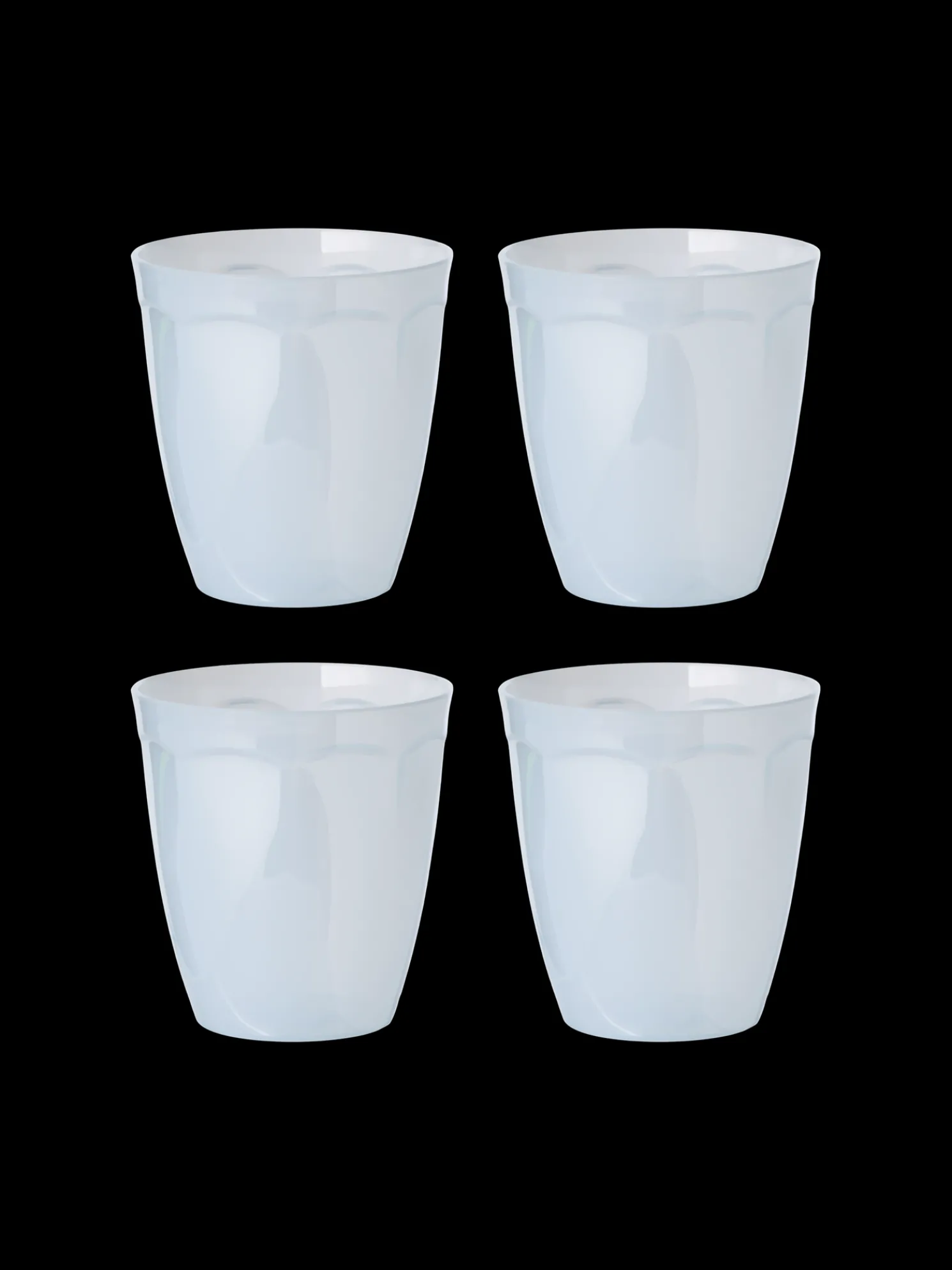 Wiederverwendbare Kunststoffgläser 4er-Pack
